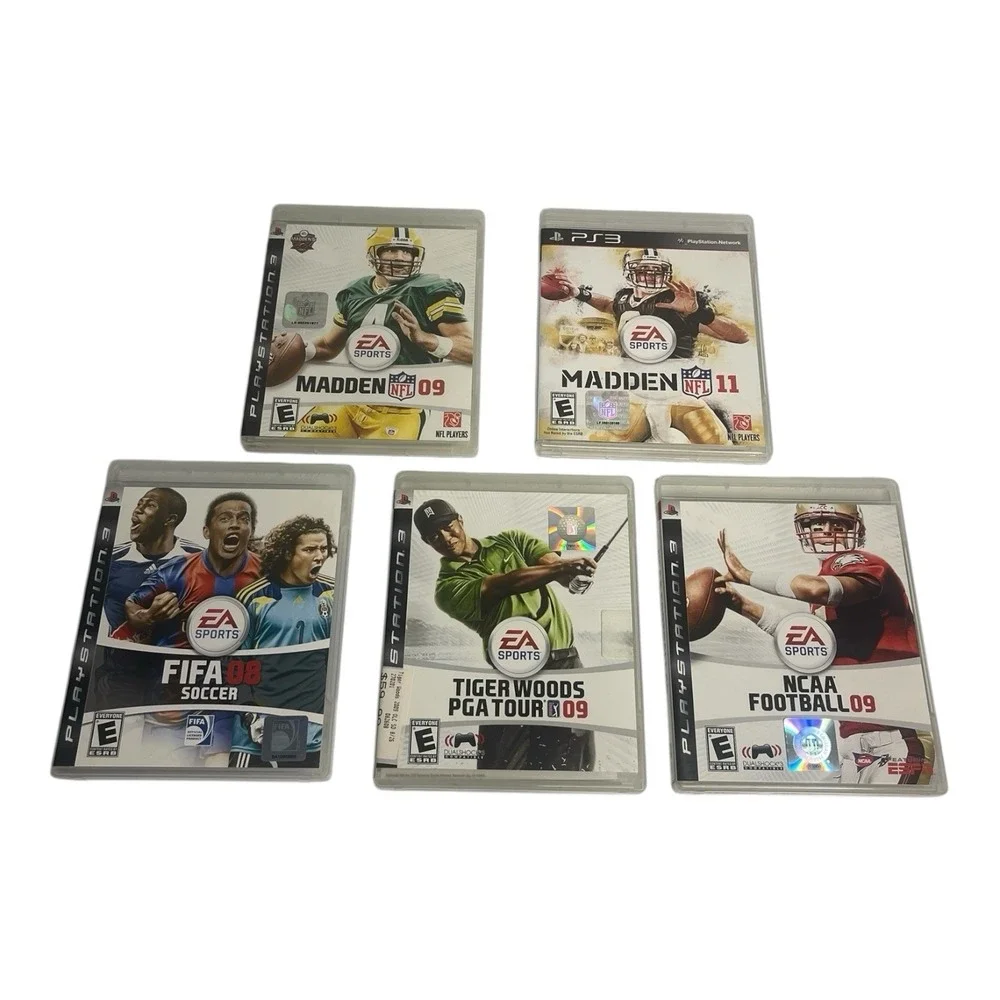 Playstation 3 PS3 Video Games Sports Bundle Madden NCAA Football FiFA Golf lot 5